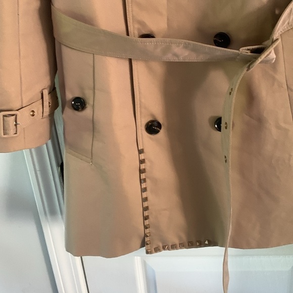 Valentino Spa trench coat tan studs detail sz XL luxury buttons classic elegant - Picture 8 of 16